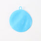 Reusable silicone dish scrubber in sky blue for kitchen use