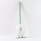 Curved silicone toilet brush designed for deep cleaning