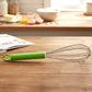 Side profile stainless steel mixing whisk for cooking