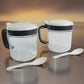 Serving spoons included with Apex 2-piece pickle and dry fruit container set