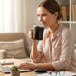 Heat-retention insulated dolphin coffee mug with lid