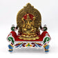 Front view of the Bal Gopal Singhasan, showcasing its detailed craftsmanship.