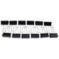 12 piece set of large 51 mm black binder clips for office use