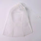 Reusable mesh storage bag showing detailed drawstring mechanism