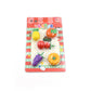 Various mixed design erasers scattered on a surface, showcasing the wide variety available in the set.