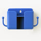 Wall fixable blue mobile stand with hook for phone and accessories