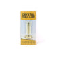 Decorative lamp with crystal-cut acrylic and metal base for home