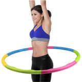 Interlocking Hula Hoop Exercise Ring showing adjustable segments.