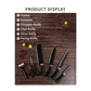 Versatile stainless steel knife set with peeler and scissors for all kitchen tasks.