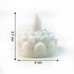 Decorative lotus designed LED tealight candles glowing warmly in dark