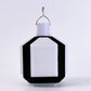 Portable camping LED light shown folded for easy travel and storage