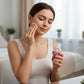 Skincare rose water spray and toner bottle