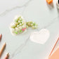 Candy style pencils with eraser, mini sharpener, and storage jars in set