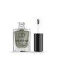 Pearl grey nail polish bottle showing rich pigment and durable shine