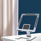 Compact and foldable design of the aluminium phone stand, ideal for travel.