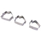 Heavy-duty stainless steel cookie cutter set for home baking and cake decoration
