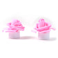 Romantic flickering LED tealight candle shaped like a rose flower
