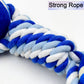 Cotton rope dog toy showcasing its sturdy knot design.