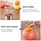 Packaging of the fruit corer, indicating it's a single piece tool.