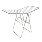 Foldable clothes rack with extended wings for drying garments by Supermom in stainless steel