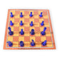 Side view of the versatile family board game set with different game options.