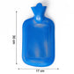 Pair of red and green Rubber Hot Water Bags, ideal for winter comfort.