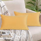 Invisible zipper detail on the side of the pillow cover for a seamless look.