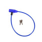 Durable steel cable lock with anti-theft design for helmet security