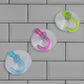 Multiple strong suction cups used for organizing kitchen or bathroom accessories.