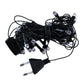 Outdoor garden LED fairy string lights in multiple colors