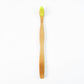 Biodegradable bamboo toothbrush for plastic-free dental hygiene