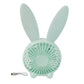 USB desk fan with rounded ergonomic PP blades for silent cooling