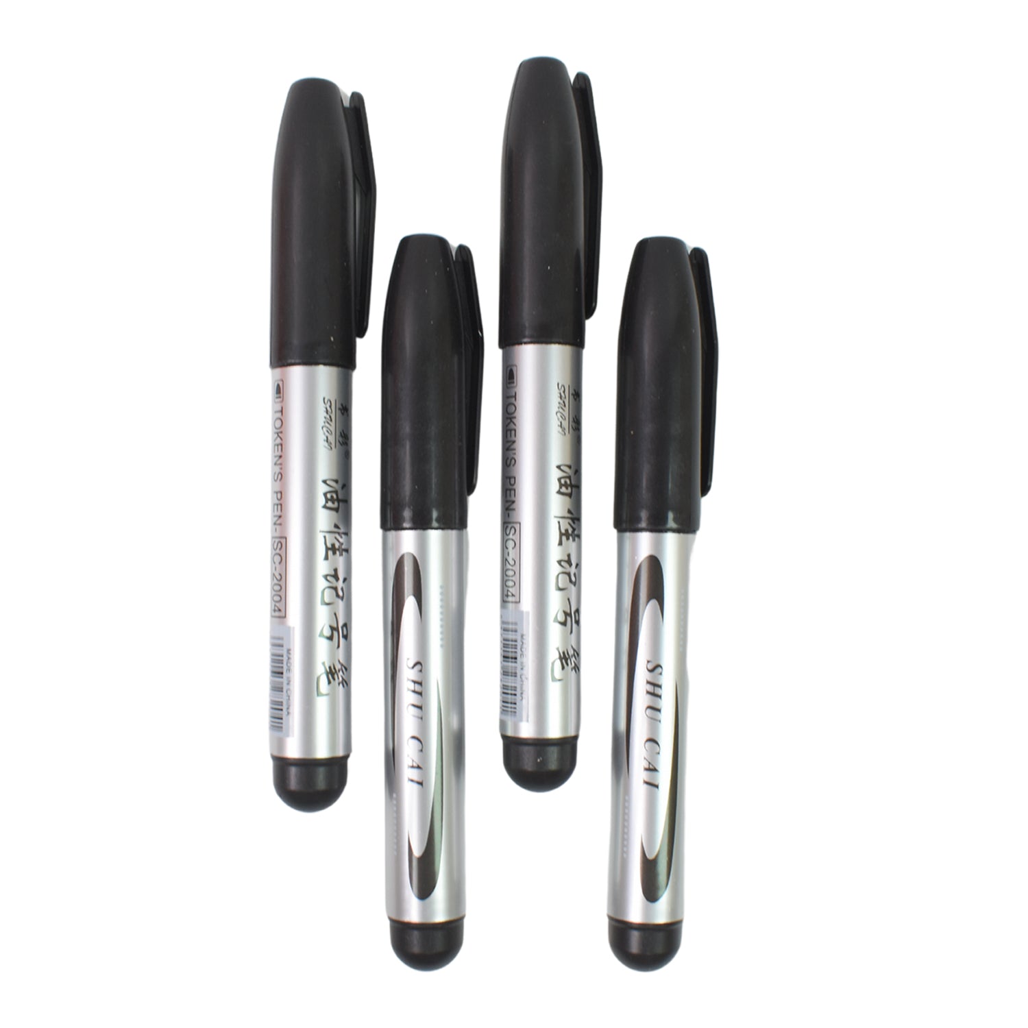 Packaging for the ScribbleJoy Black Marker Set, highlighting the 4-piece collection.