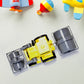 Friction construction toy with extra accessories for enhanced play.