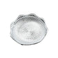 Decorative round serving tray, perfect for festive occasions.