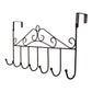 Side profile of the space-saving door hanger rack, showing how it fits over a door.