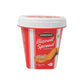Chocotown Caramelised Biscuit Spread shown in a jar with a rustic background, emphasizing its gourmet appeal.