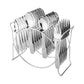 TableEase stainless steel cutlery kit featuring 24 pieces with coordinated stand