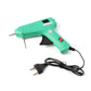 Close-up of the Hot Melt Glue Gun nozzle with molten glue, demonstrating strong adhesion.