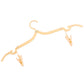 Plastic adjustable clothes hanger designed for durability and convenience
