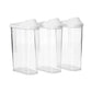 Durable plastic airtight containers with secure lids for kitchen essentials