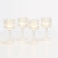 Decorative flameless LED candle set with crystal-style design