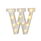 Portable W shaped decorative lamp battery operated for home use