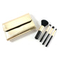 Professional makeup brush set with storage pouch for organised use