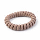Close-up of flexible hair elastic band in coil style
