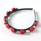 Trendy floral headband with floral clips