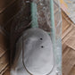 Ventilated quick-dry silicone toilet brush holder design
