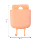 Wall mounted phone organizer with storage pocket and dual hooks