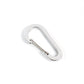 Polished steel small snap hook clasp for keychains and belts