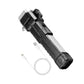 Bright LED torch illuminating an outdoor camping scene, perfect for night adventures.